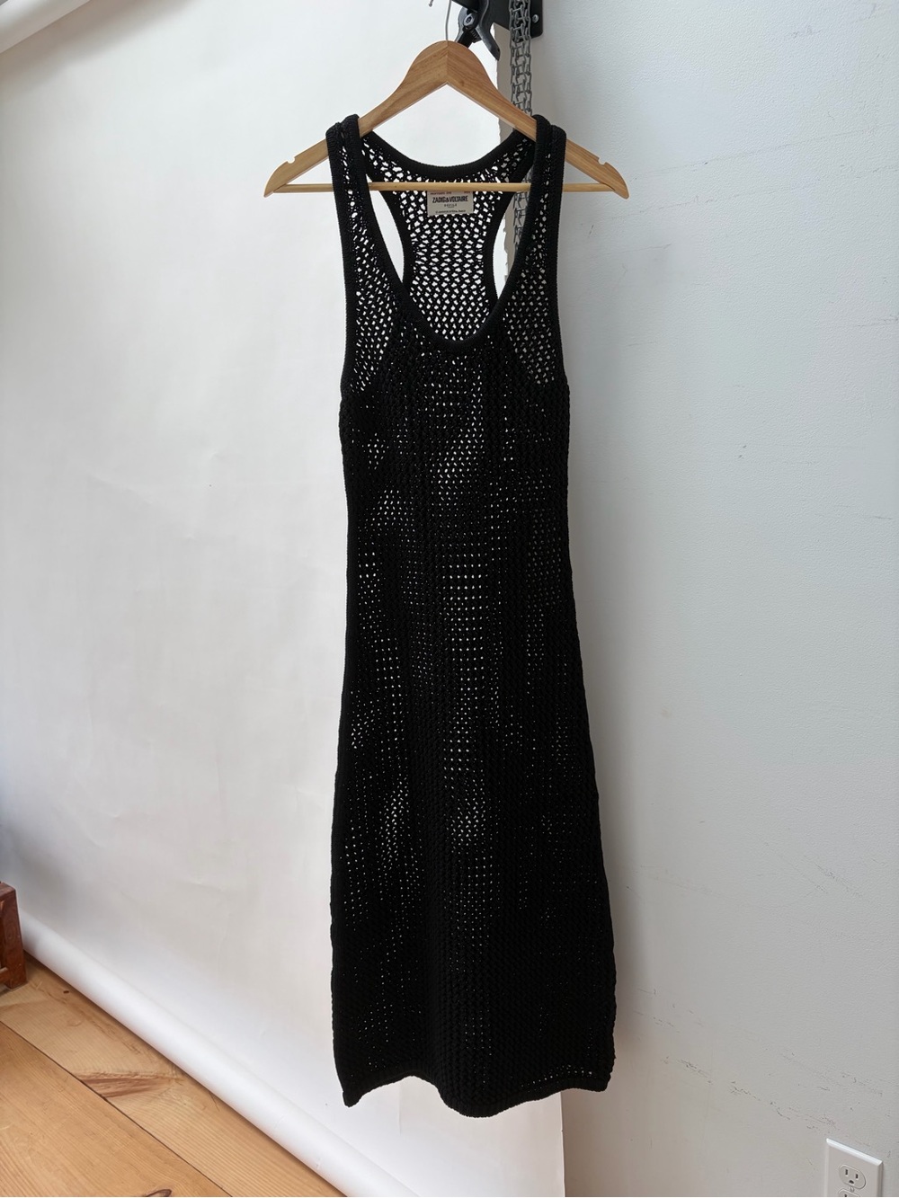 Zadig & Voltaire Nabys Crochet Swim Cover-Up Tank Dress -  Size Medium